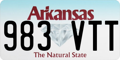 AR license plate 983VTT