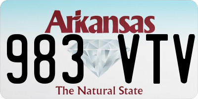 AR license plate 983VTV
