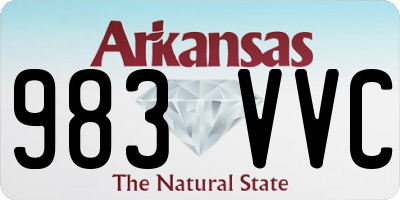AR license plate 983VVC