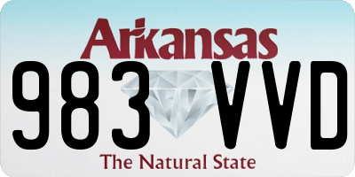 AR license plate 983VVD