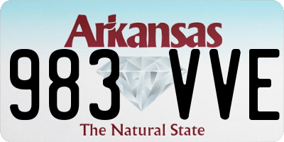 AR license plate 983VVE