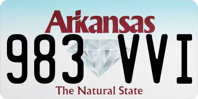 AR license plate 983VVI