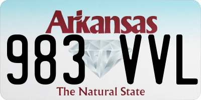 AR license plate 983VVL