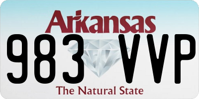 AR license plate 983VVP