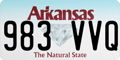 AR license plate 983VVQ