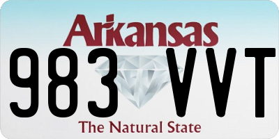 AR license plate 983VVT