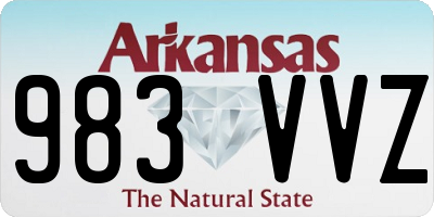 AR license plate 983VVZ