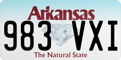 AR license plate 983VXI
