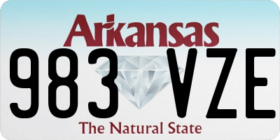 AR license plate 983VZE