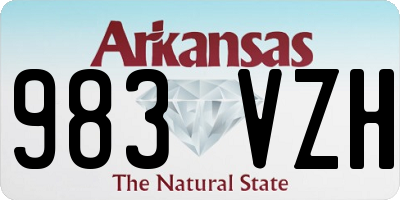 AR license plate 983VZH