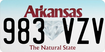AR license plate 983VZV