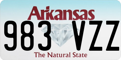 AR license plate 983VZZ