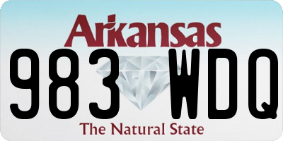 AR license plate 983WDQ