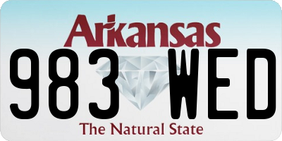 AR license plate 983WED