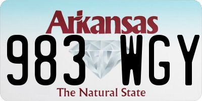 AR license plate 983WGY