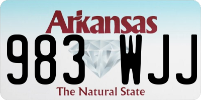AR license plate 983WJJ