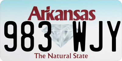 AR license plate 983WJY