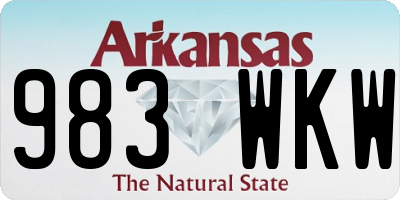 AR license plate 983WKW