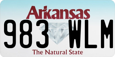AR license plate 983WLM