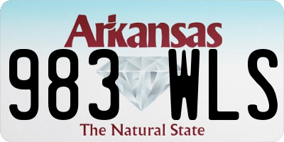 AR license plate 983WLS