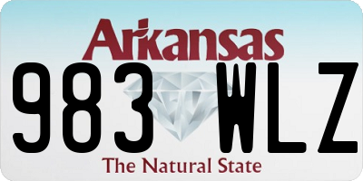 AR license plate 983WLZ