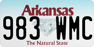 AR license plate 983WMC