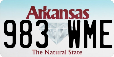 AR license plate 983WME