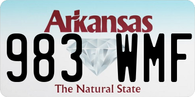 AR license plate 983WMF
