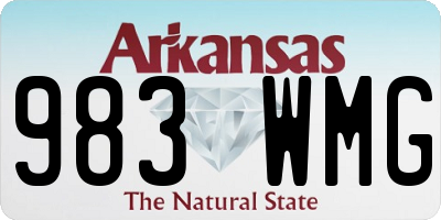 AR license plate 983WMG