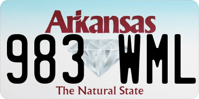 AR license plate 983WML