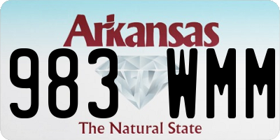 AR license plate 983WMM