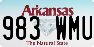 AR license plate 983WMU