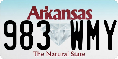 AR license plate 983WMY