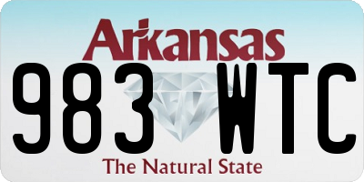 AR license plate 983WTC