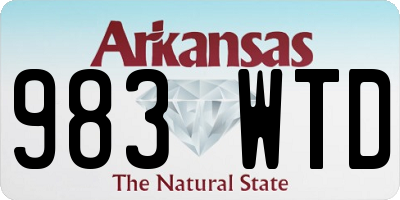 AR license plate 983WTD