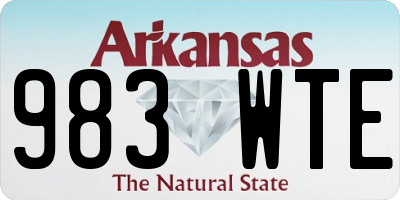 AR license plate 983WTE