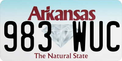 AR license plate 983WUC