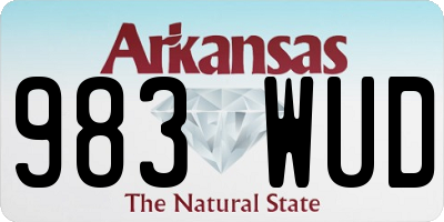 AR license plate 983WUD