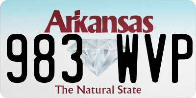 AR license plate 983WVP