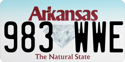 AR license plate 983WWE