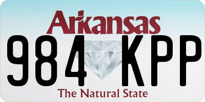 AR license plate 984KPP