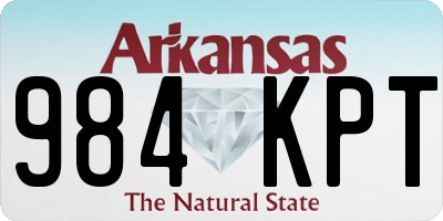 AR license plate 984KPT