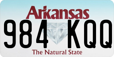AR license plate 984KQQ