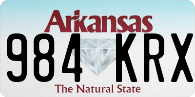 AR license plate 984KRX