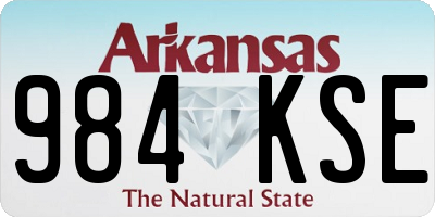 AR license plate 984KSE