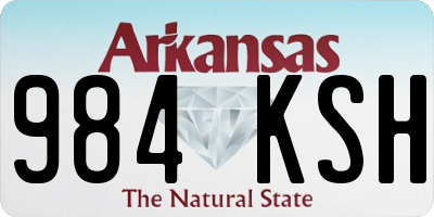 AR license plate 984KSH