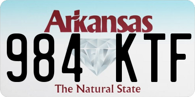 AR license plate 984KTF