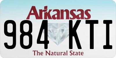 AR license plate 984KTI
