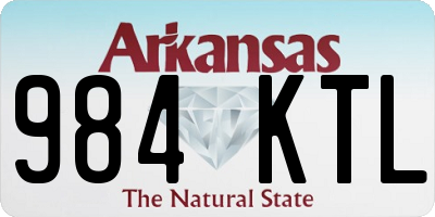AR license plate 984KTL