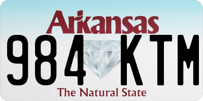 AR license plate 984KTM